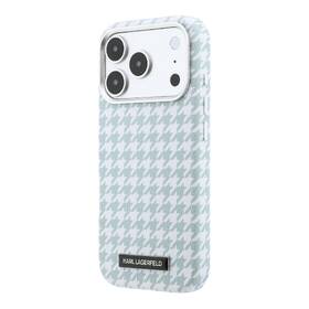 Kryt na mobil Karl Lagerfeld PU Houndstooth Resin Plate MagSafe na Apple iPhone 17 Pro modrý

 obrázek produktu 2 z 6