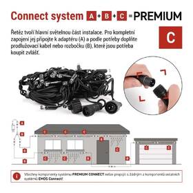 LED řetěz EMOS ICICLE, 50LED, IP44, WW (3m) černý

 obrázek produktu 3 z 8