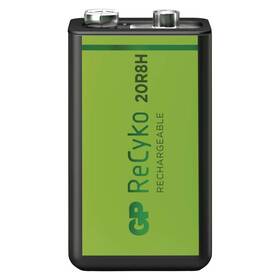 Baterie nabíjecí GP ReCyko, 9V, 200mAh, NiMH, krabička 1ks 

 obrázek produktu 3 z 5