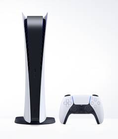 Herní konzole Sony PlayStation 5 Digital + FIFA 23 bílá barva
