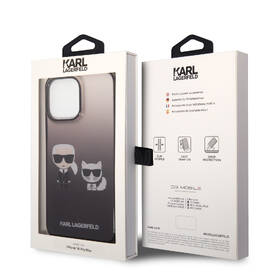 Kryt na mobil Karl Lagerfeld Gradient Karl and Choupette na Apple iPhone 14 Pro Max černý

 obrázek produktu 4 z 4
