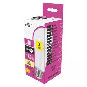 Žárovka LED EMOS klasik, 17W, E27, teplá bílá 

 obrázek produktu 2 z 2