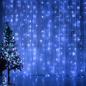 Vánoční osvětlení ColorWay vnitřní, 300 LED, 3× 3m, 220–240V AC, modrá 

 obrázek produktu 8 z 11
