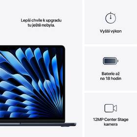 Notebook Apple 13" M4 8× GPU, 16GB, 256GB - temně inkoustový CZ 
