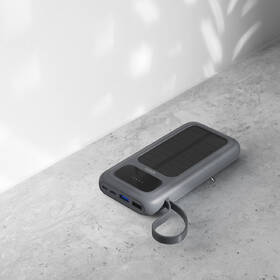 Powerbanka Spello by Epico ForcePack 5in1 10000mAh solární, s integorvanými kabely SP15 šedá

 obrázek produktu 5 z 5