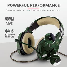 Headset Trust GXT 322C Carus - jungle camo 

 obrázek produktu 7 z 11
