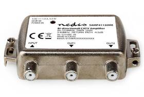 Zesilovač Nedis CATV, Max. zesílení 9 dB, 85-1218 MHz, 2 výstupy, zpětný kanál - 4,5 dB, 5-65 MHz, konektor F 

 obrázek produktu 1 z 3