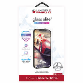 Tvrzené sklo InvisibleSHIELD Glass Elite+ Gamers Edition pro Apple iPhone 12/12 Pro, case friendly 

 obrázek produktu 1 z 2