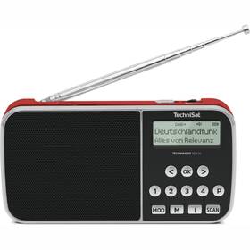 Radiopřijímač s DAB+ Technisat TECHNIRADIO RDR XL červená barva
