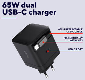 Nabíječka do sítě Trust MAXO Retractable 65W, USB-C černý

 obrázek produktu 8 z 11