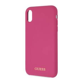 Kryt na mobil Guess Silicone Cover na Apple iPhone XR - tmavě růžový 

 obrázek produktu 1 z 3