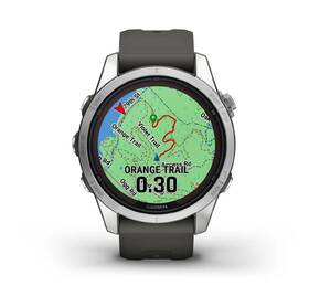 Chytré hodinky Garmin fenix 7S Pro Glass Solar - Silver / Black Silicone Band 

 obrázek produktu 5 z 9