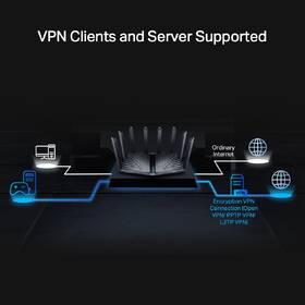 Router TP-Link Archer AX95, AX7800 Tri-Band Wi-Fi 6 černá barva
