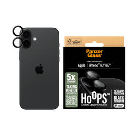 Ochranné sklo čočky fotoaparátu PanzerGlass Hoops Ceramic na Apple iPhone 17/16/16 Plus černé

 obrázek produktu 1 z 4