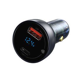 Adaptér do auta Baseus 1x USB, 1x USB-C, 65W šedý

 obrázek produktu 3 z 7