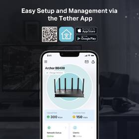 Router TP-Link Archer BE400, BE6500 černý

 obrázek produktu 4 z 10