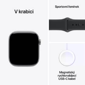 Chytré hodinky Apple GPS 42mm vesmírně šedý hliník - černý sportovní řemínek - S/M 

 obrázek produktu 7 z 7