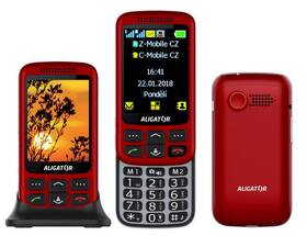 Mobilní telefon Aligator VS 900 Senior Dual SIM stříbrný/červený

 obrázek produktu 2 z 2
