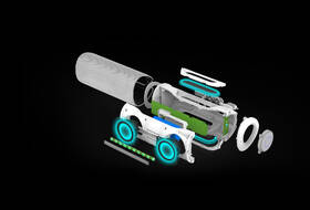 Přenosný reproduktor JVC XS-E423 šedá barva
