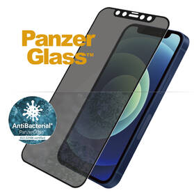 Tvrzené sklo PanzerGlass Edge-to-Edge Privacy Antibacterial na Apple iPhone 12 mini černé

 obrázek produktu 1 z 2