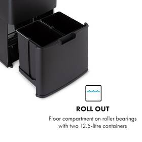 Odpadkový koš Klarstein Royal Trash Matte Black, 72 l černý

 obrázek produktu 6 z 10