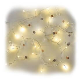 Vánoční osvětlení EMOS girlanda – kamínky, 1,2 m, 40LED, vnitřní, teplá bílá, časovač 

 obrázek produktu 1 z 7