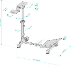 Stojan pro volant Connect IT TitanFrame na herní volant a pedály černý

 obrázek produktu 12 z 12