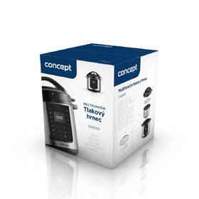 Multifunkční tlakový hrnec Concept CK8001 černý/nerez

 obrázek produktu 16 z 17