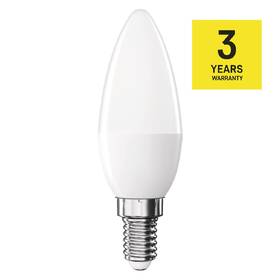 Žárovka LED EMOS Classic Candle, 6,5 W, 806lm, E14, neutrální bílá 

 obrázek produktu 9 z 13