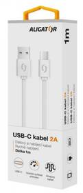 Kabel Aligator USB/USB-C, 1m bílý

 obrázek produktu 2 z 2
