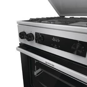 Kombinovaný sporák Gorenje GKS6C71XF nerez
