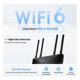 Router TP-Link Archer AX58 černý

 obrázek produktu 4 z 6