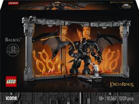 Stavebnice LEGO® Icons 10367 Knižní zarážka: Pán prstenů – Balrog™ 

 obrázek produktu 7 z 9