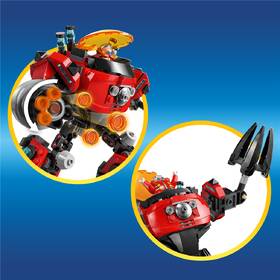 Stavebnice LEGO® Sonic the Hedgehog™ 77005 Knuckles vs. Dr. Eggman: Robotický oblek Egg Crusher 

 obrázek produktu 3 z 8
