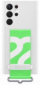 Kryt na mobil Samsung Silicone Cover s poutkem na Galaxy S22 Ultra bílý

 obrázek produktu 1 z 5