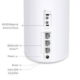 Komplexní Wi-Fi systém TP-Link Deco X50-4G, LTE Mesh bílý

 obrázek produktu 1 z 8