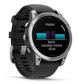 Chytré hodinky Garmin fenix E 47 mm - Stainless Steel / Graphite Silicone Band 

 obrázek produktu 5 z 8