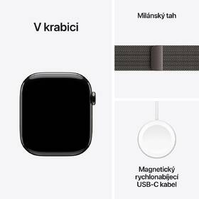 Chytré hodinky Apple GPS + Cellular 46mm břidlicově šedý titan - břidlicově šedý milánský tah - S/M 

 obrázek produktu 7 z 7