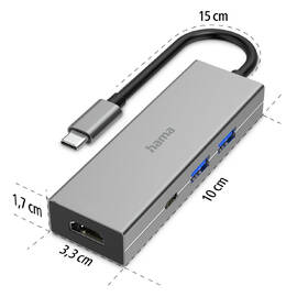 USB Hub Hama Multiport šedý

 obrázek produktu 2 z 6