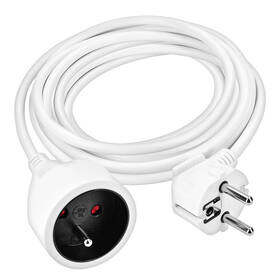 Kabel prodlužovací Solight 1 zásuvka, 3 x 1.5mm2, 5 m bílý

 obrázek produktu 2 z 3