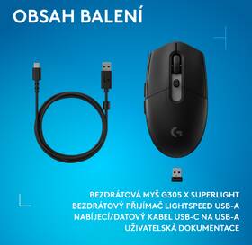 Myš Logitech G305 X SUPERLIGHT černá

 obrázek produktu 19 z 20