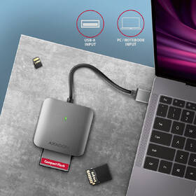 Čtečka paměťových karet Axagon CRE-S3 USB-A SUPERSPEED 3-slot & lun SD/microSD/CF, UHS-II tmavě šedá

 obrázek produktu 4 z 5