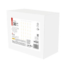 Vánoční osvětlení EMOS 30 LED závěs - hvězdy, 120x90 cm, venkovní i vnitřní, teplá bílá, časovač 

 obrázek produktu 6 z 6