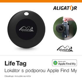 Lokátor Aligator Life Tag - s podporou Apple Find My černý

 obrázek produktu 2 z 4