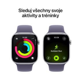Chytré hodinky Apple GPS + Cellular 46mm stříbrný hliník - mlžně fialový sportovní řemínek - M/L 

 obrázek produktu 3 z 7