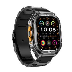Chytré hodinky ARMODD Titan GPS s kovovým řemínkem + černý silikonový řemínek černé

 obrázek produktu 4 z 4