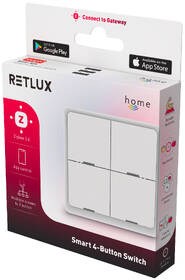 Vypínač RETLUX RSH 305 Smart, bezdrátový, čtyřnásobný bílý

 obrázek produktu 7 z 7