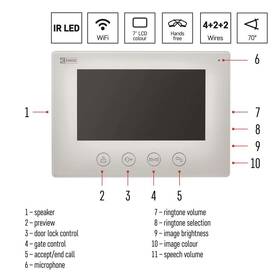 Dveřní videotelefon EMOS EM-101WIFI s aplikací pro mobily 

 obrázek produktu 7 z 11