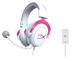 Headset HyperX Cloud II bílý/růžový

 obrázek produktu 1 z 4