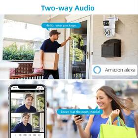 IP kamera IMMAX NEO LITE SMART Security DOUBLE , 355° 90°, Wi-Fi, Tuya bílá

 obrázek produktu 10 z 12